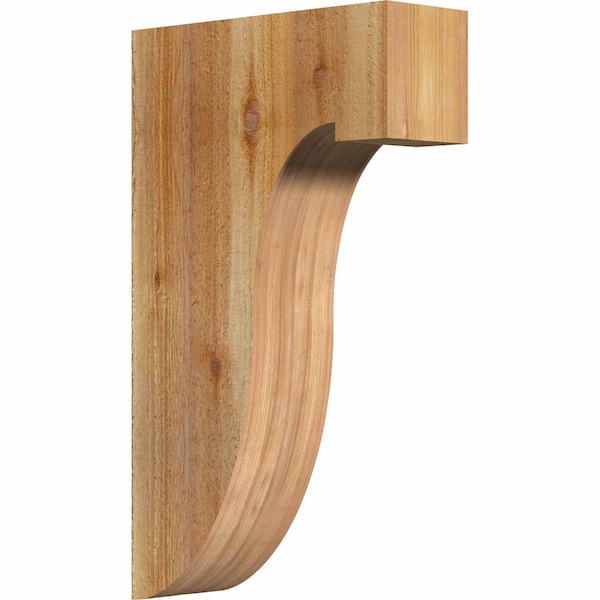 Ekena Millwork Del Monte Rough Sawn Corbel, Western Red Cedar, 4"W x 12"D x 20"H COR04X12X20DEL00RWR - main